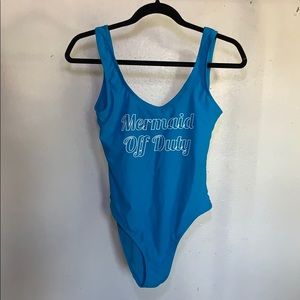 One piece bathing suit